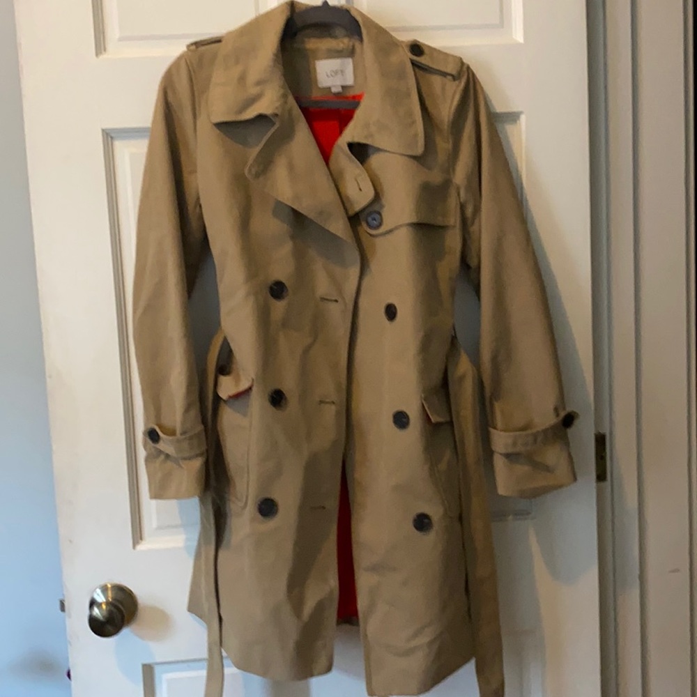 LOFT Tan Trench Coat